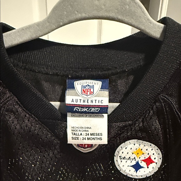 NFL Infant Jersey with snaps on the bottom- Black and Gold - Picture 2 of 3